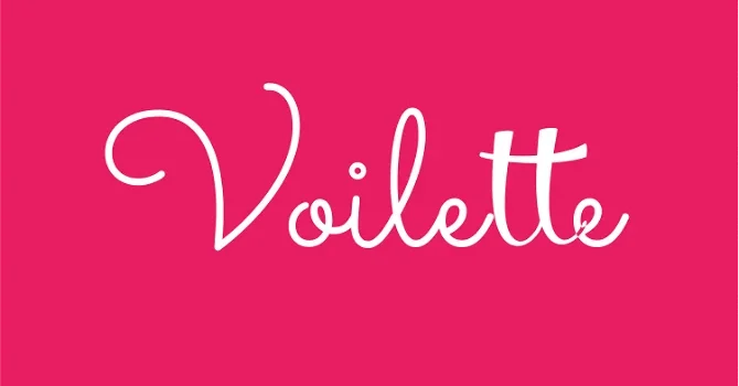 Voilette.com brand logo - Voilette luxury fashion brand name